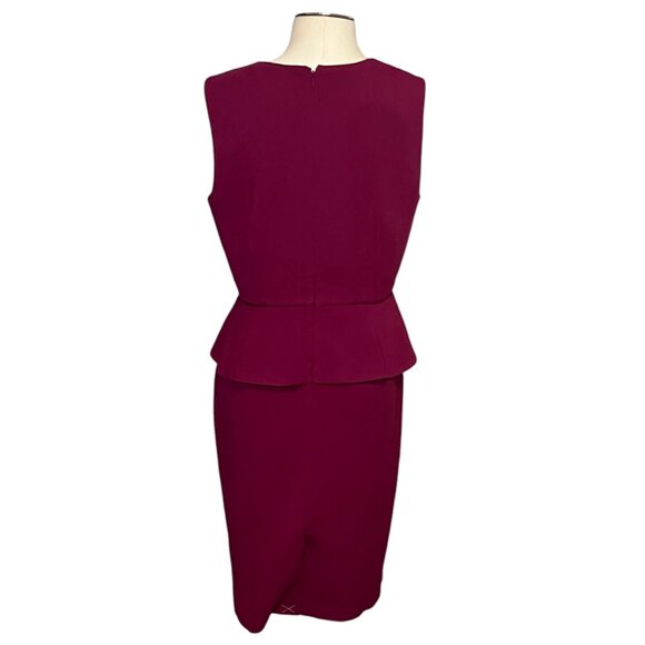 Ann Taylor double weave Peplum knit sheath dress size 12 NWT - Picture 3 of 14